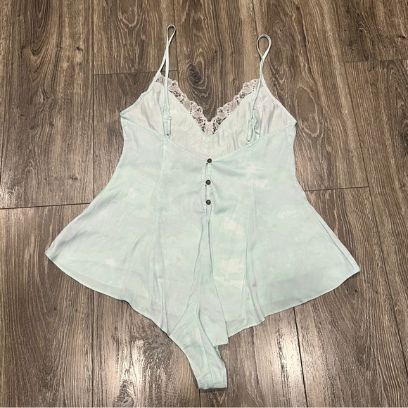 Intimately Free People Luella Lace Trim Tie Dye Bodysuit Romper - Picture 4 of 8